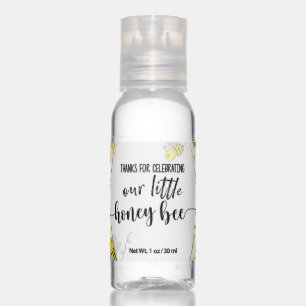FIRST BIRTHDAY, BEE PARTY, BEE THEMED HAND SANITIZER