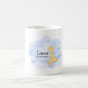 First birthday blue style coffee mug