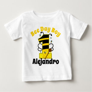 First Birthday Boy Bee  Baby T-Shirt