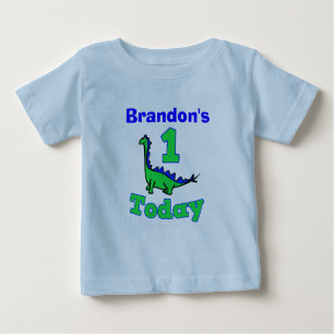 First Birthday Boy Dinosaur Shirt