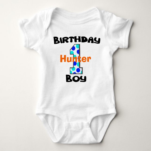 First Birthday Boy Shirt (Front)