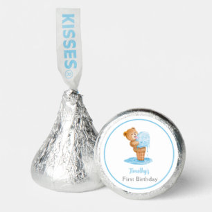 First Birthday Boy Teddy Bear Ice Cream Hershey®'s Kisses®