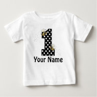 First Birthday Bumble Bee Personalized T-shirt