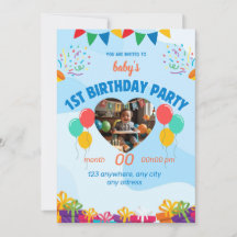 first birthday card