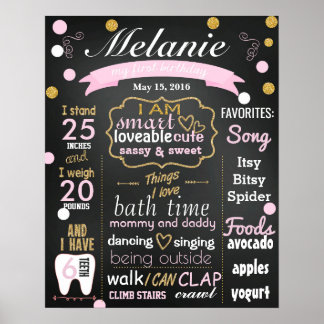 First Birthday Posters | Zazzle