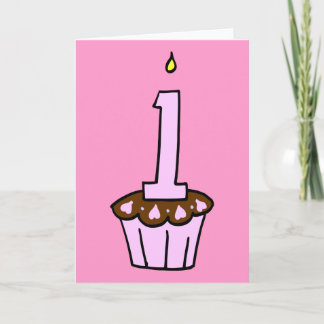 First Birthday Cupcake Party Invitations and Cards
