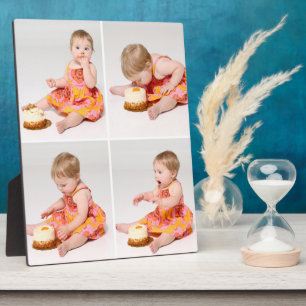 First Birthday Custom Display Photo Collage Plaque