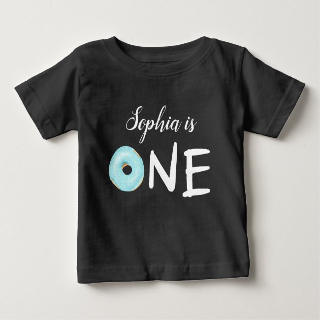 First Birthday Donut ONE Party Baby T-Shirt