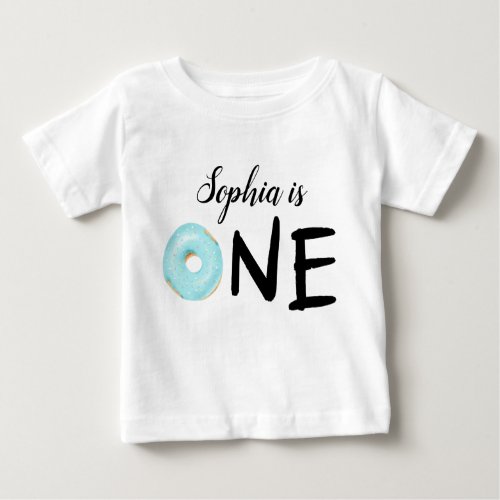 First Birthday Donut Theme Party Baby T_Shirt