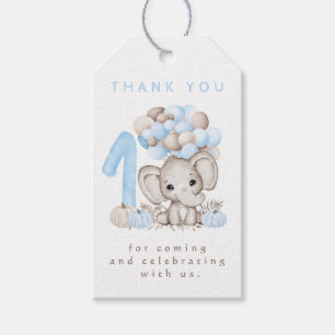 First Birthday Fall Boy Thank You Tag