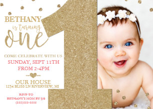 1st Birthday Invitations Zazzle