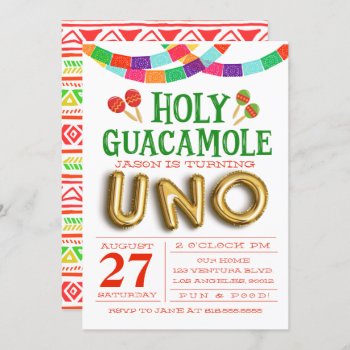 First Birthday Fiesta Invitation by party_depot at Zazzle