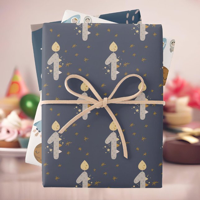 First Birthday, First orbit around the sun! Wrapping Paper Sheets (Creator Uploaded)