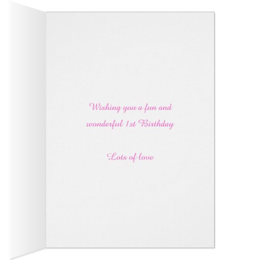 First birthday flower custom graphic yellow pink (Inside (Right))