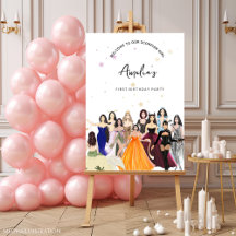 First birthday, girl birthday, zodiac theme