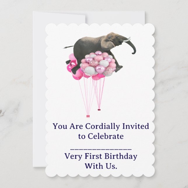 First Birthday Invitation (Front)