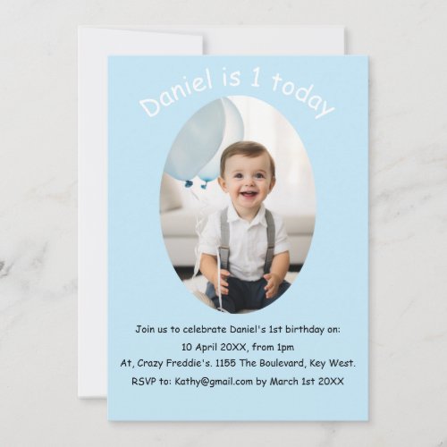 First Birthday Invitation