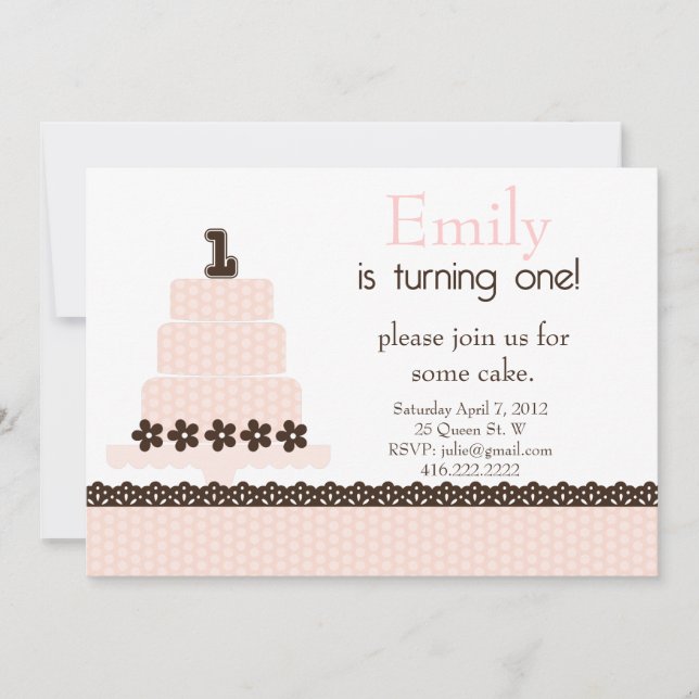 First Birthday! Invitation (Front)