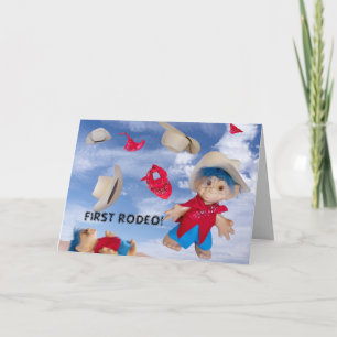 FIRST birthday Invitation cowboy PERSONALIZE  