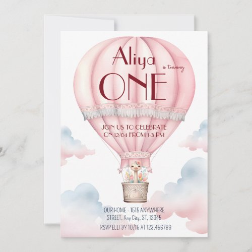 First birthday Invitation Dream world