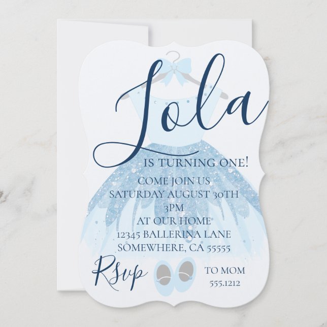 FIRST BIRTHDAY INVITE (Front)