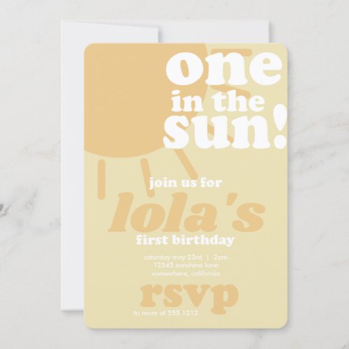 First Birthday Invite