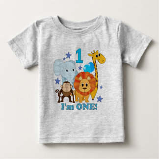 First Birthday Jungle Baby T-Shirt