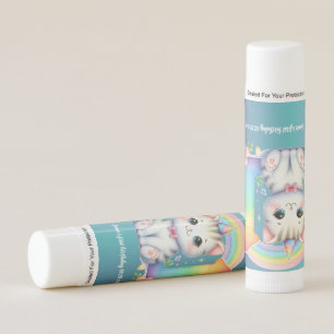 First Birthday Kitten Favor Lip Balm