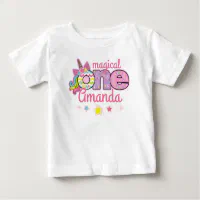 unicorn first birthday shirt