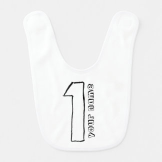 First Birthday Monogram Bib