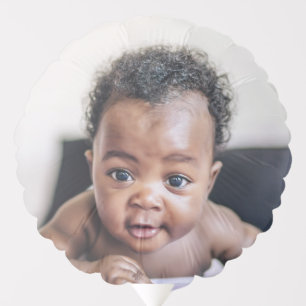 First Birthday New Baby Custom Face Balloon
