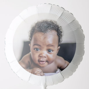 First Birthday New Baby Custom Face Balloon
