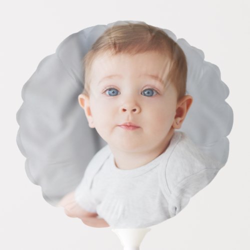 First Birthday New Baby Custom Face Balloon