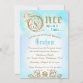 First Birthday Once Upon a Time Prince Invitation (Back)