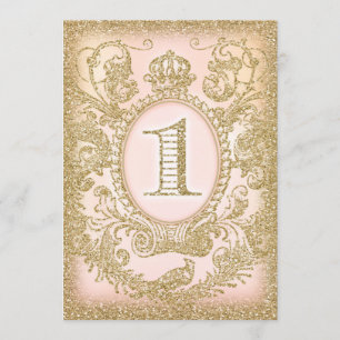 First Birthday Once Upon a Time Princess Peach Invitation
