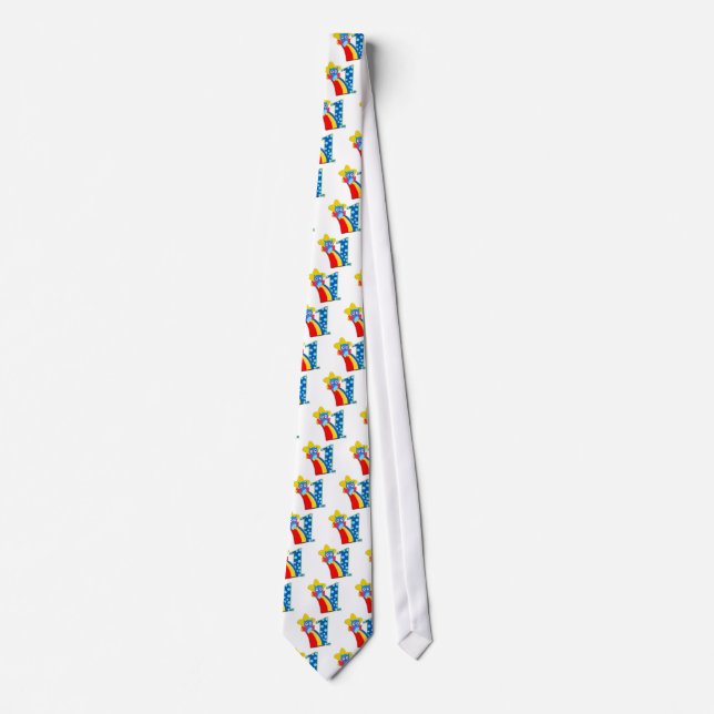 First Birthday Owl Neck Tie (Front)
