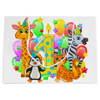 First Birthday Party Animals Gift Bag