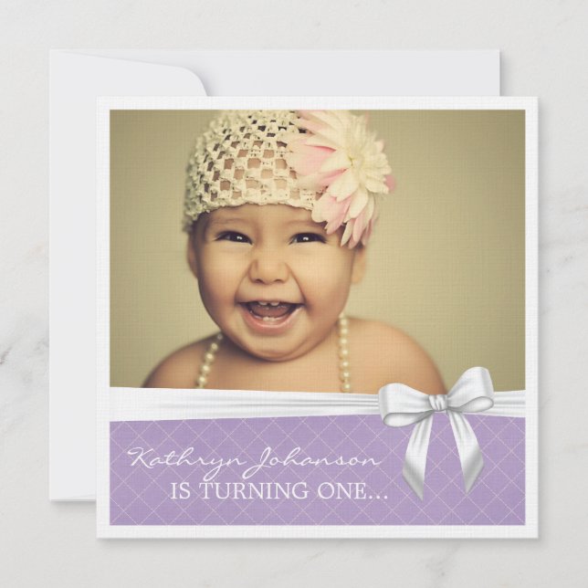 First Birthday Party Invitation (Front)
