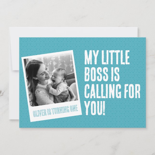 First birthday party Invitation (Front)