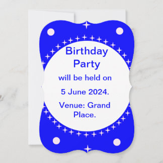 First Birthday party invitation. Happy birthday. Invitation