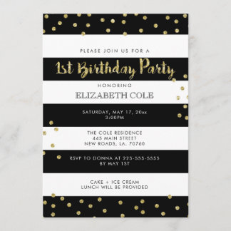 First Birthday Party Invitations