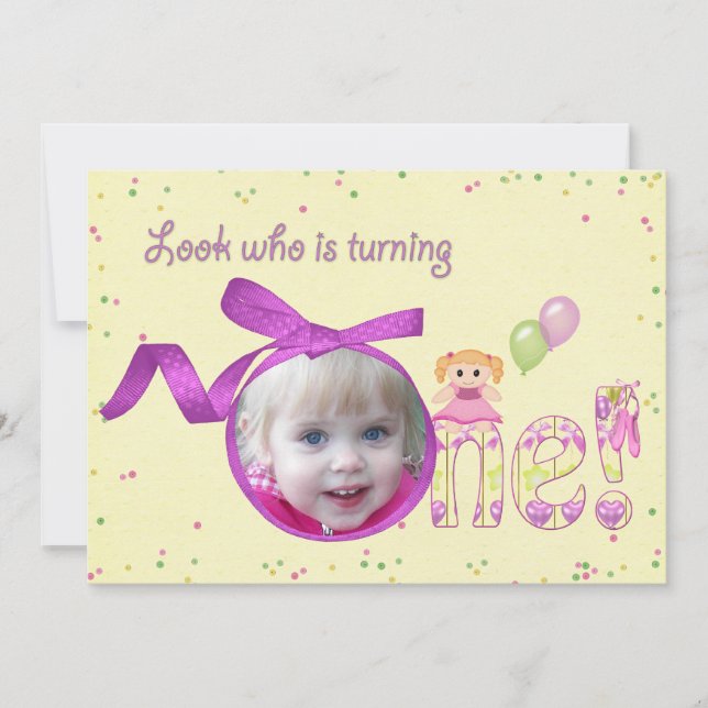 First Birthday Party Invite (Front)