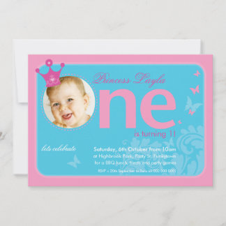 FIRST BIRTHDAY PARTY INVITES :: number one 1