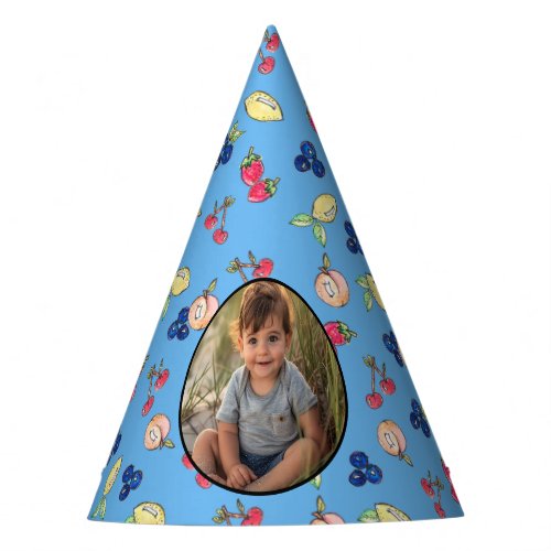 First Birthday Party Sweet One Retro Fruit  Party Hat
