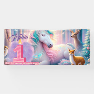 First Birthday Pary Customizable Banner
