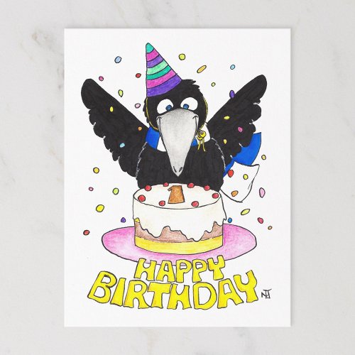 FIRST BIRTHDAY postcard by Nicole Janes