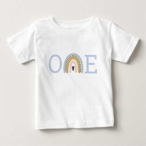 First Birthday Rainbow Baby Tee