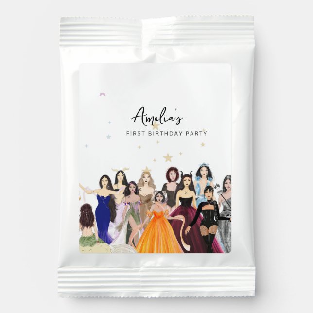 First birthday, return gift, zodiac theme margarita drink mix (Front)