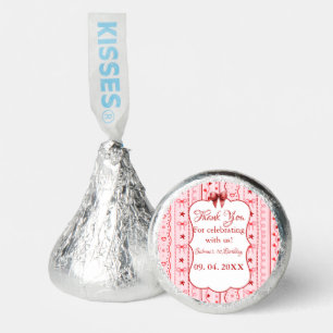 First Birthday valentine baby birthday party Hershey®'s Kisses®