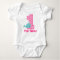 First Birthday Whale Pink Personalized Shirt